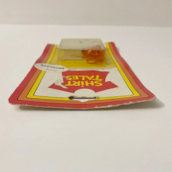Vintage 1982 Shirt Tales The Tiger Plastic Necklace Hallmark Cards Damaged - Picture 12 of 15
